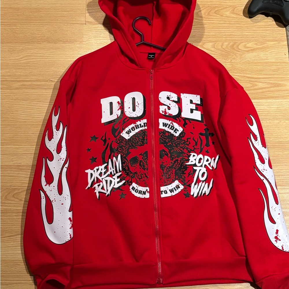 NFINITY Vibrant Red Zip-Up Hoodie